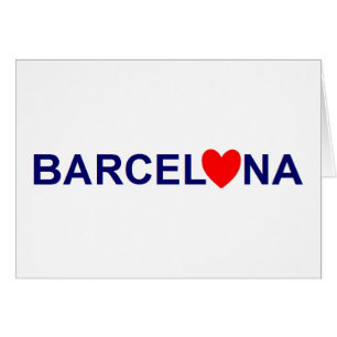 Cartão Amor de Barcelona