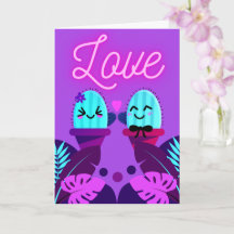 amor de cacto kawaii para o dia dos namorados