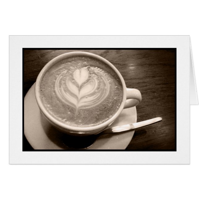 Cartão amor de café (Frente Horizontal)