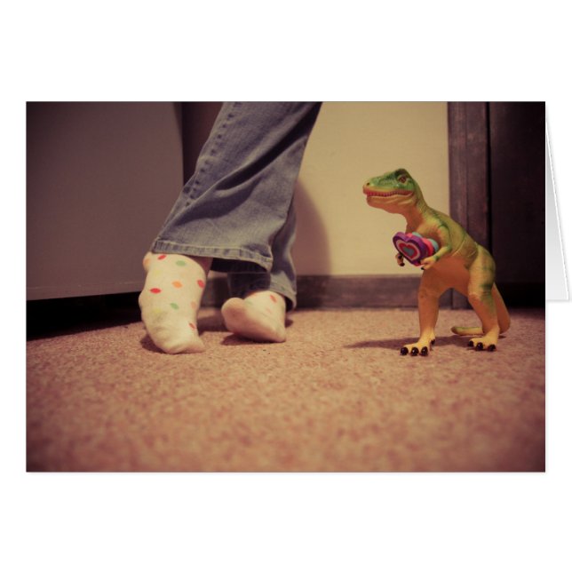 Cartão Amor de Dino (Frente Horizontal)