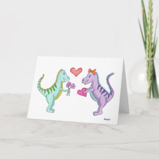 Cartão Amor de Dinossauro