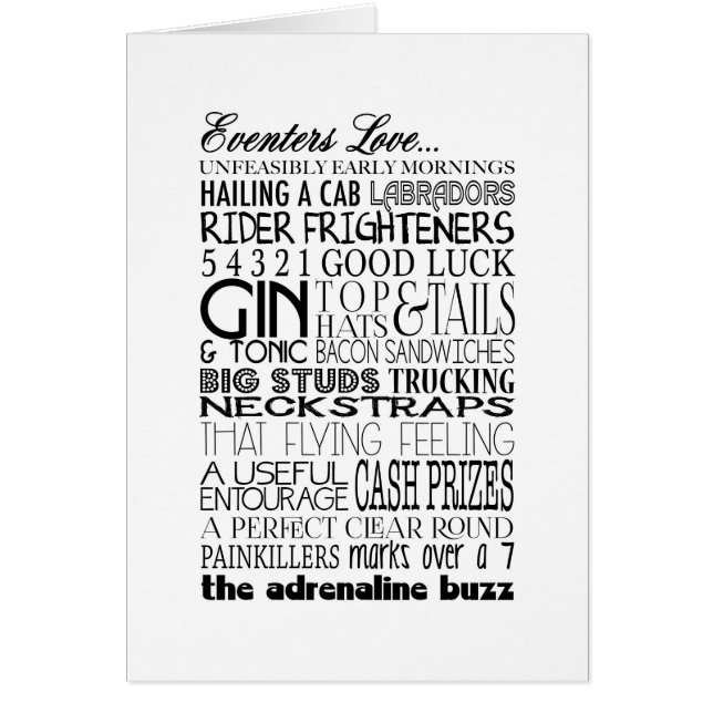 Cartão Amor de Eventers… (Frente)