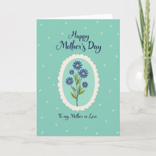 Cartão Amor de Mãe Blue Daisy