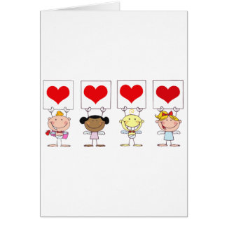 Cartão Amor de Nacionalidades Diferentes