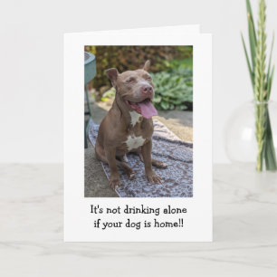 Cartão Amor de Pitbull Pensando em Você