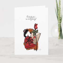 Cartão Amor de Porquinho-da-índia no Dia das Mães