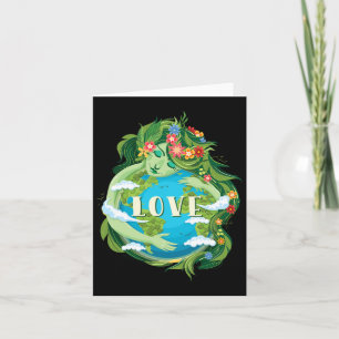 Cartão Amor Dia da Mãe Terra Salva Nosso Ambiente Planeta