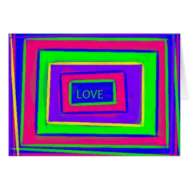 Cartão Amor do amor do amor (Frente Horizontal)