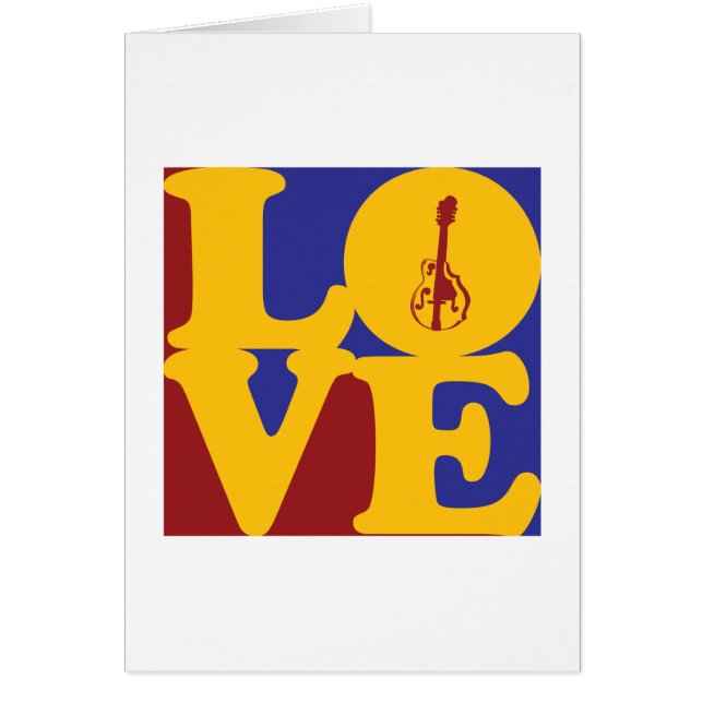 Cartão Amor do bandolim (Frente)