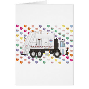 Cartão Amor do caminhão de lixo