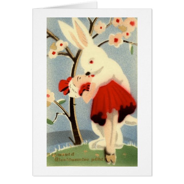 Cartão Amor do coelho (Frente)