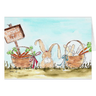 Cartão Amor do coelho
