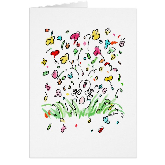 Cartão amor do coelho (Frente)