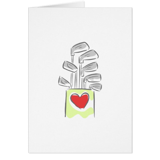 Cartão Amor do golfe (Frente)