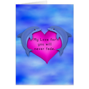 Cartão Amor do golfinho