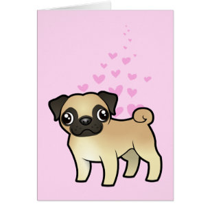 Cartão Amor do Pug