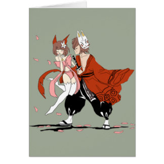 Cartão Amor do samurai