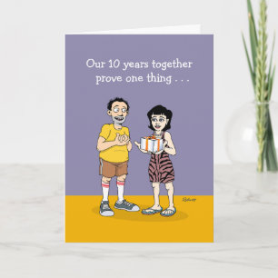 Cartão Amor é... 10ª Carta de Aniversário de Casamento