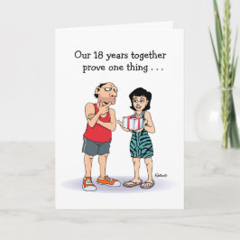 Cartão Amor é... 18ª Carta de Aniversário de Casamento