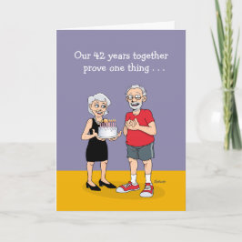 Cartão Amor é 42º Aniversário