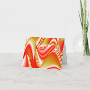 Cartão Amor e Abstrato 3D Rainbowart Dourado