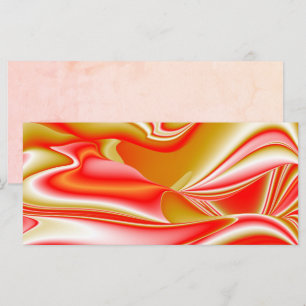 Cartão Amor e Abstrato 3D Rainbowart Dourado