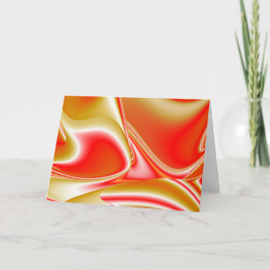 Cartão Amor e Abstrato 3D Rainbowart Dourado