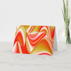 Cartão Amor e Abstrato 3D Rainbowart Dourado