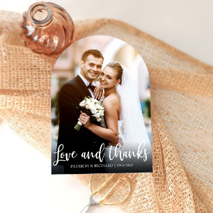 Cartão Amor E Agradecimento Elegante Fotografia De Agrade