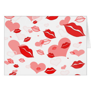 Cartão Amor e beijos