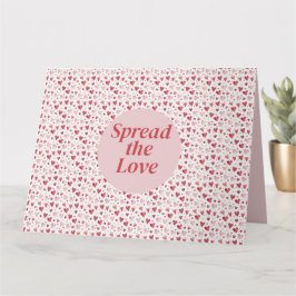 Cartão Amor em Aquarela - Padrão de Coração Caprichoso