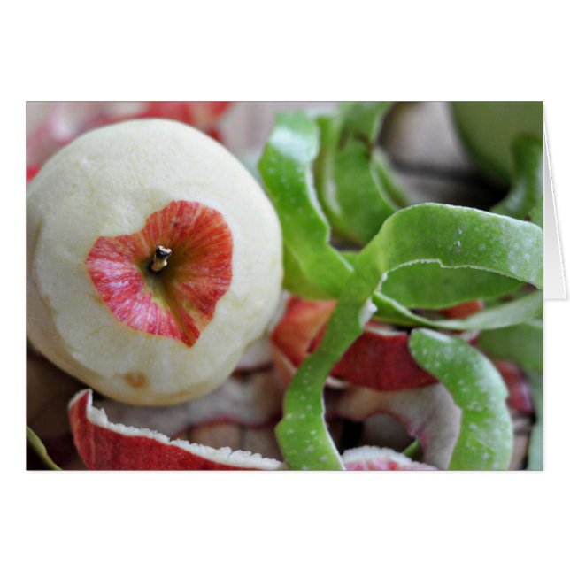 Cartão Amor em Maçã (Frente Horizontal)