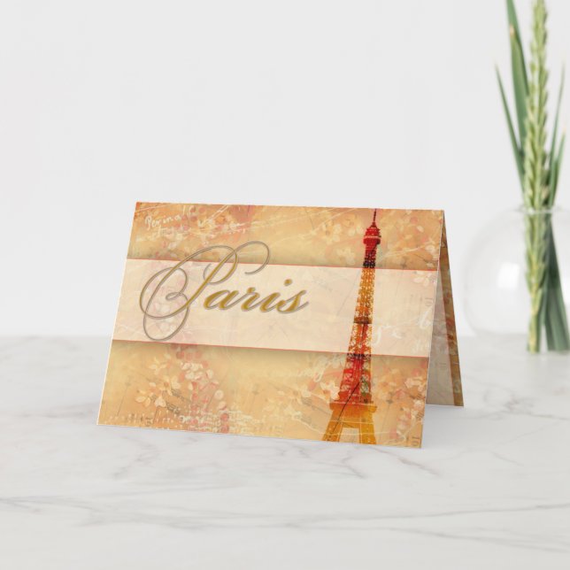 Cartão Amor em Paris (Frente)