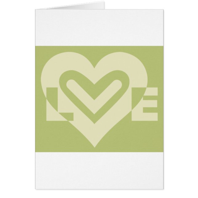 Cartão Amor em Sage Green (Frente)