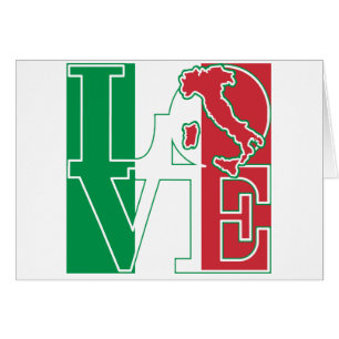 Cartão AMOR estilo italiano