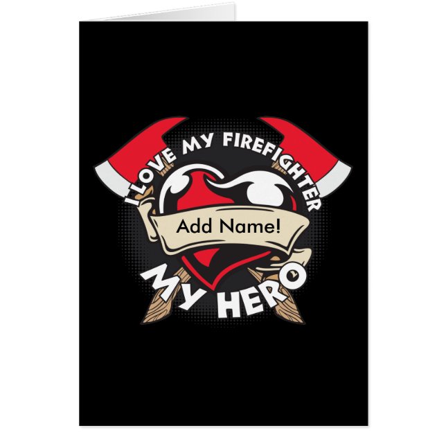 Cartão Amor feito sob encomenda meu sapador-bombeiro (Frente)