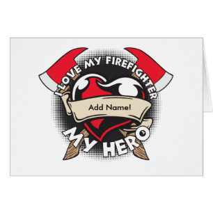 Cartão Amor feito sob encomenda meu sapador-bombeiro