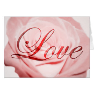 Cartão Amor: Flor Rosa: