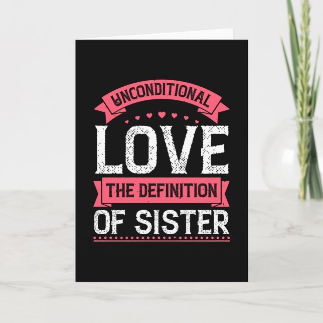 Cartão Amor incondicional (Frente)