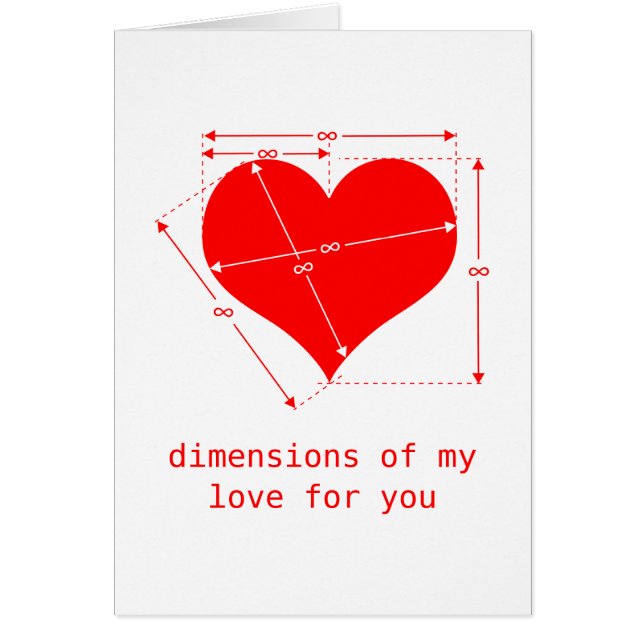 Cartão Amor infinito (Frente)