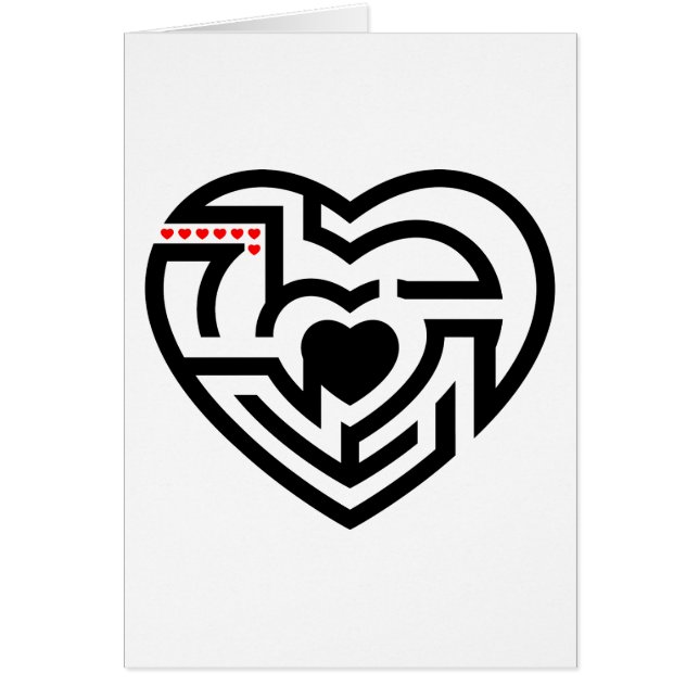 Cartão amor labirinto (Frente)