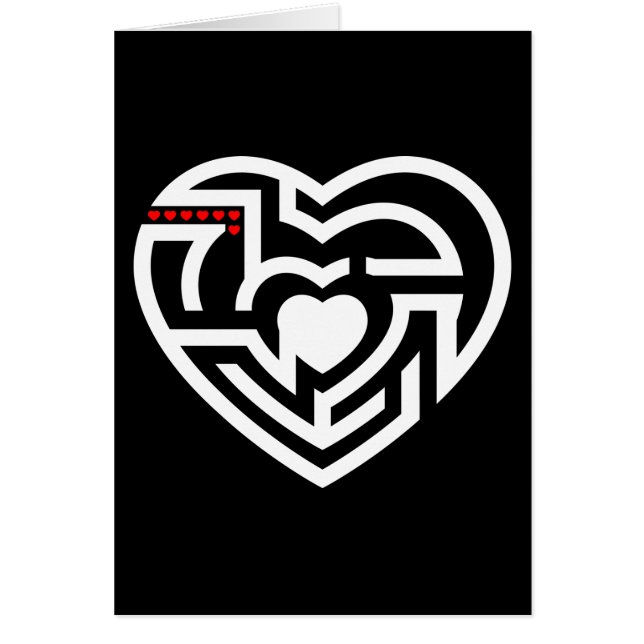 Cartão amor labirinto (Frente)