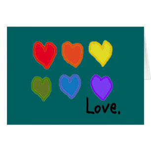 Cartão "Amor lésbica "