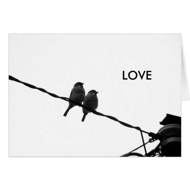 Cartão Amor/Olhar na mesma direção (Frente horizontal)