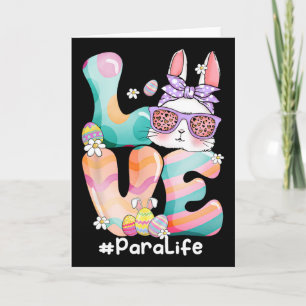 Cartão Amor Para Paraprofissional Coelhinho da Páscoa Fof