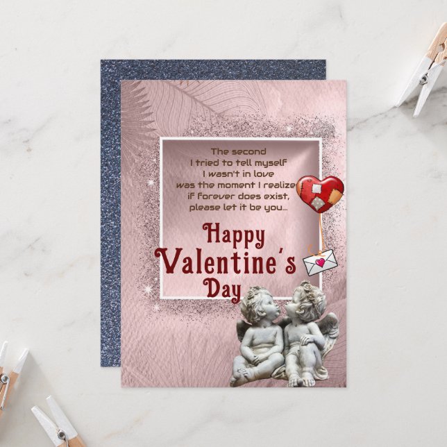 Cartão Amor para sempre (Frente/Verso In Situ)