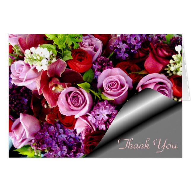 Cartão Amor, para sempre seus rosas. (Frente Horizontal)