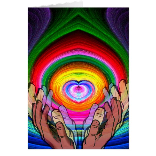 Cartão Amor, Paz e Unidade_ (Frente)