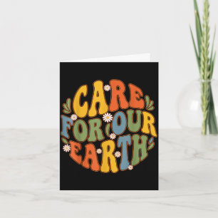 Cartão Amor pela natureza no dia da Terra ecologicamente 