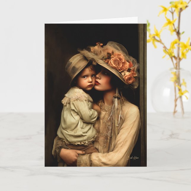 Cartão Amor por Eterno Toque de Mãe (Flor Amarela)